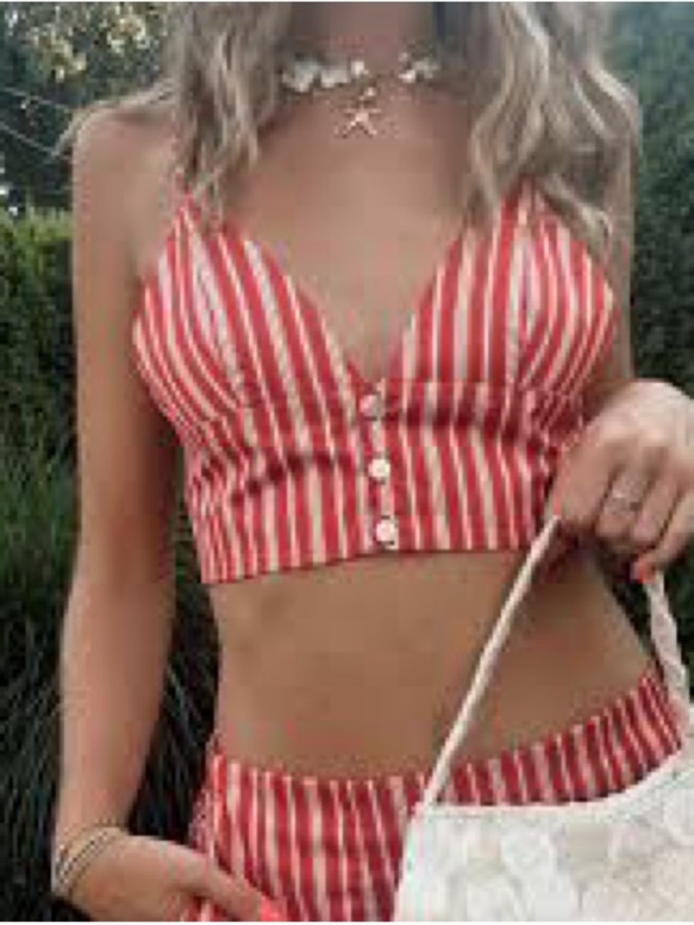Zara Stripped Crop Tank Top - Picture 7 of 15